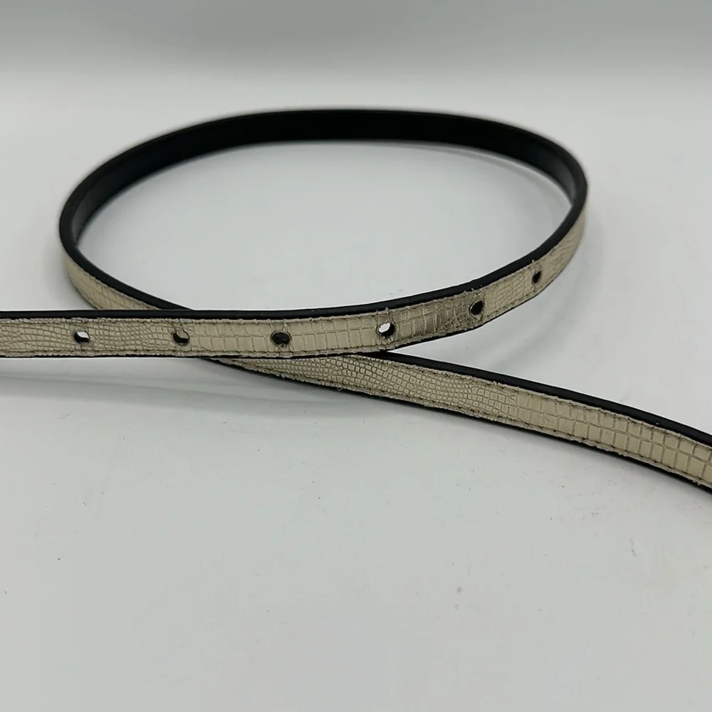 Express thin metallic belt, size M